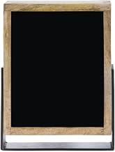 HUBERT Write-On Sign with Metal Base Mango Wood - 9 1/4" L x 13" H