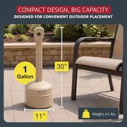 Justrite Adobe Beige / 1 Gallon / Smokers Cease Smoking Receptacles