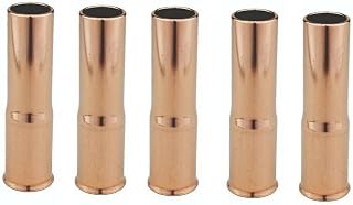 MIG 22-62 Welded Nozzles for Tweco #2 and Lincoln Magnum 200,5 Pack Copper Welder Gun Nozzles