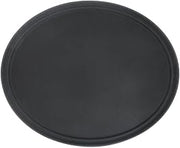 HUBERT Serving Tray Large Nonskid Oval Black Polypropylene - 28 1/2 L x 23 1/4 W x1 1/4 H