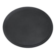 Serving Tray Large Nonskid Oval Black Polypropylene - 28 1/2 L x 23 1/4 W x1 1/4 H by HUBERT – 29" x 23.5" x 1.3", Plastic, Black, Model 2900CT