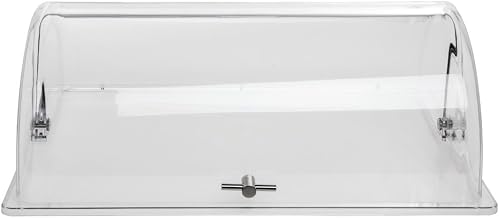 Hubert Full Size Polycarbonate Rolltop Cover 21 1/4"L x 13 1/4"W x 7 1/2"H
