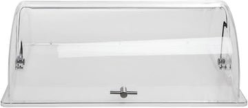 Hubert Full Size Polycarbonate Rolltop Cover 21 1/4"L x 13 1/4"W x 7 1/2"H