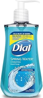 Dial Complete Antibacterial Liquid Hand Soap, Spring Water, Blue, 7.5 fl oz (Pack of 1)