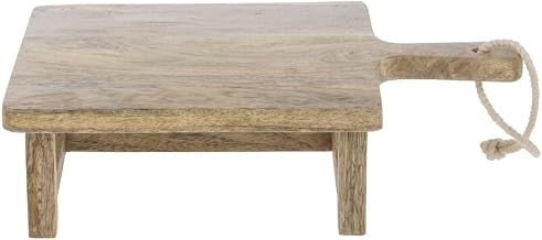 HUBERT Cutting Board Riser Square Mango Wood - 13 9/10" L x 10" W x 3 2/5" H