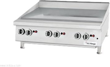 Garland UTGG36-GT36M Heavy Duty Countertop Gas Griddle with 37-7/8"W x 23"D Cooking Surface & Thermostatic Controls