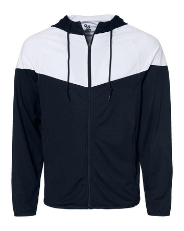 Mens Spirit Outer-Core Jacket by Badger – Small, Navy-white, Pack of 2