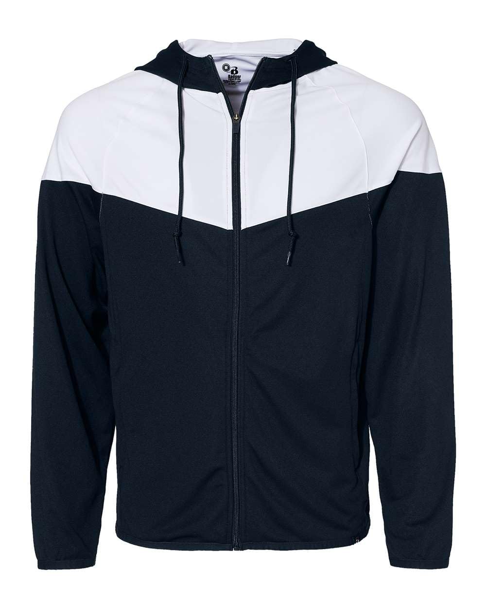 Mens Spirit Outer-Core Jacket by Badger – X-Small, Navy-white, Pack of 2