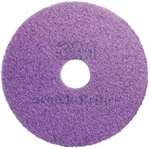 3M Scotch-Brite Diamond Floor Cleaning Pad Purple, 20" Diameter, | 5/Case