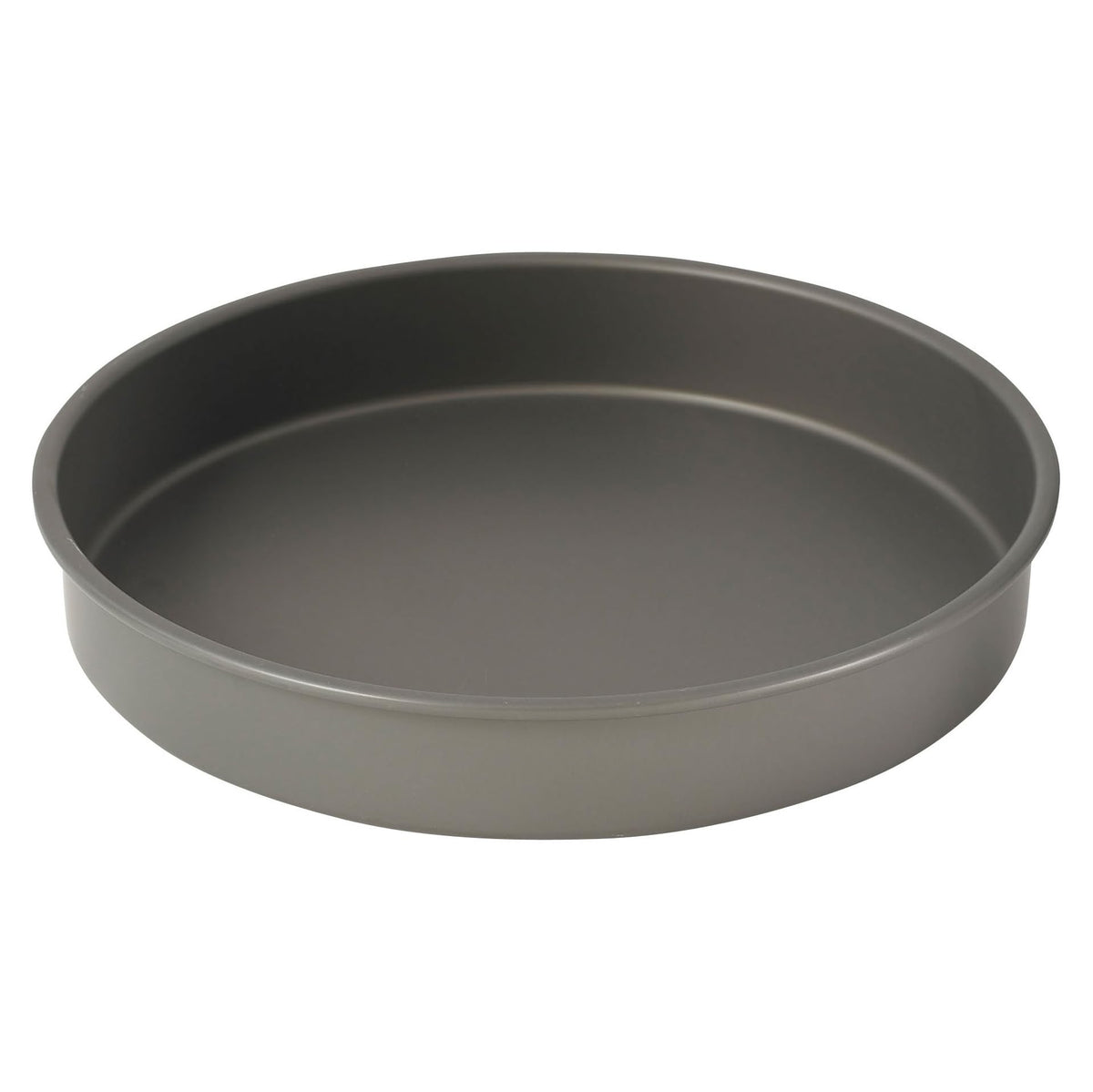 Round Cake Pan by Winco – 12", 12.0 inches, Aluminum, Black, Model HAC-122