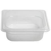 1/6 Size Translucent Polypropylene Food Pan - 2 1/2"D by Cambro – 2.5 inches, Plastic, translucent, Model 99511348862