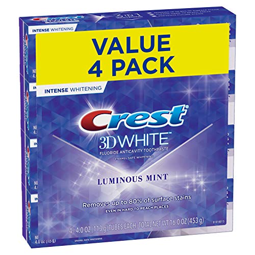 Crest Luminous Mint,Mint / 4 Ounce (Pack of 4) / OLD Version Toothpaste