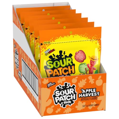 Sour Patch Kids Apple / 10 Ounce (Pack of 6) / Green,Orange,Red Gummy Candy