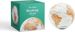 Revolving Globe - Self Rotating Map of The World - Spinning Earth Globe - Cool Office Desk Accessories