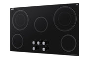 Summit 36" Electric Cooktop by Summit Appliance – 36-Inch, Ceramic Glass, Black, Model CR5B36MB