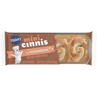 Pillsbury Mini Cinnis Soft Pull-Apart Cinnamon Rolls by General Mills – 2.29 Ounce (Pack of 72), Brownish-orange, Pack of 72, Model 33686