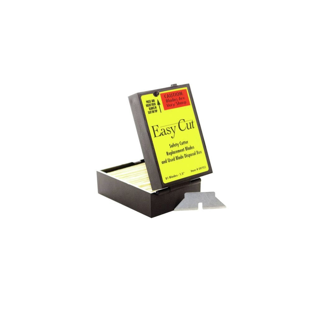 Replacement Blades for Easy Cut™ Carton Cutter by RACO INDUSTRIES LLC – Metal, Grey, Pack of 81, Model 789797097031