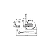 Burnished HD 13" Manual Slicer by Hobart – Stainless Steel, Metallic, Model HS6-1