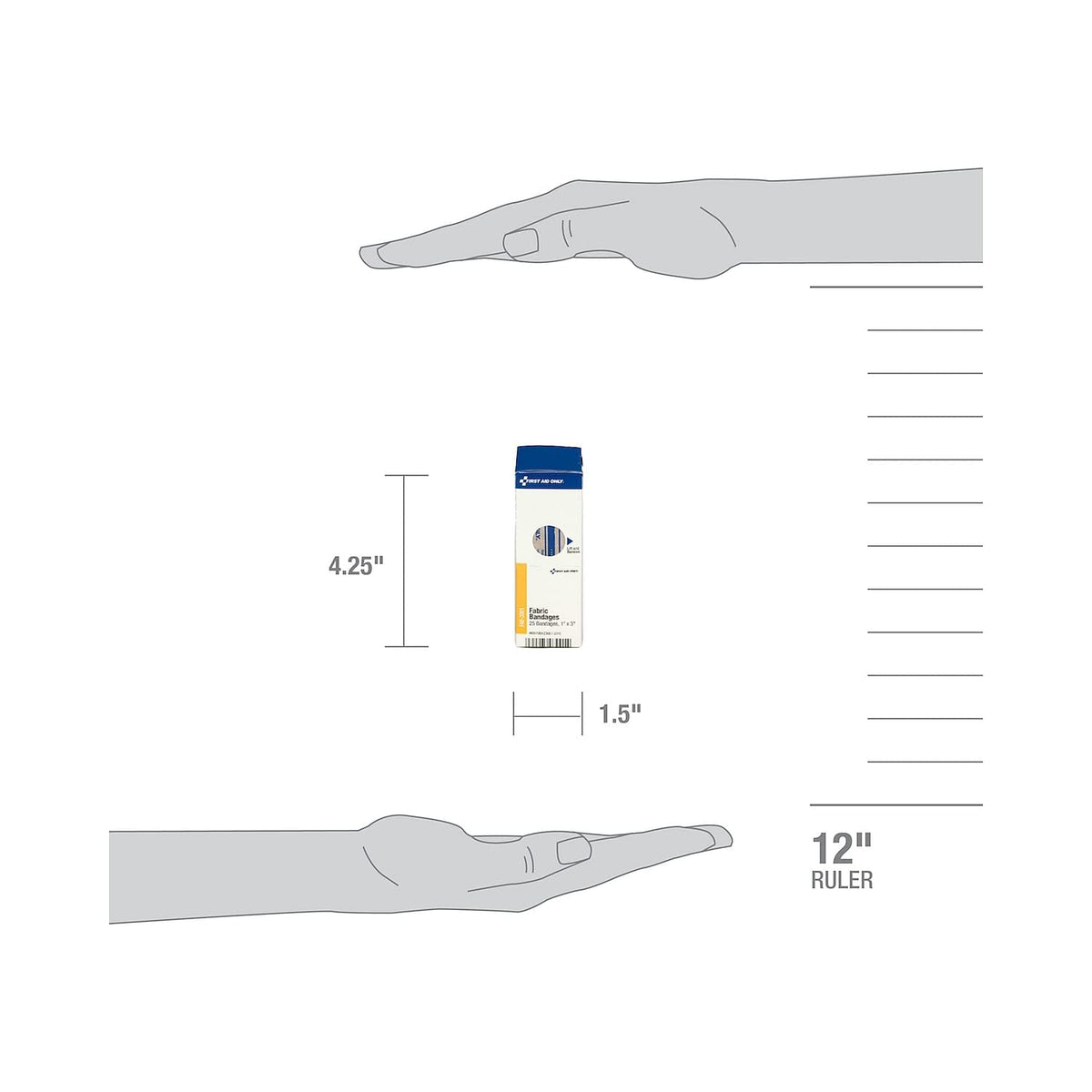 SmartCompliance Refill 1" x 3" Fabric Bandages by First Aid Only – 1 x 3 Inch - FAE-3001, Bamboo, Fae-3001, Model FAE3001