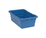 Blue Cross Stack Nesting Tote Tub - 25-1/8 X 16 X 8-1/2 - Lot of by QUANTUM STORAGE SYSTEMS – Large, 100.0 pounds, Plastic, Blue, Pack of 6
