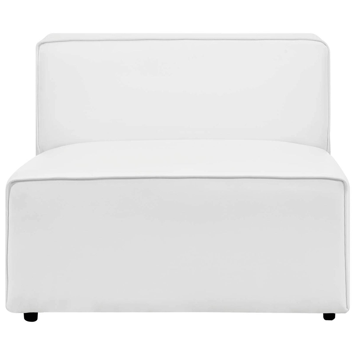 Modway White / Armless Chair / Contemporary Sofas & Couches