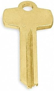 Master Lock Key Blank,Brass,Best D Keyway,6 Pins