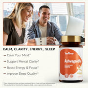 AShwagandha Supplements and Luteolin Supplement for Mental Clarity & Focus Support by Temimar – Commercial Grade