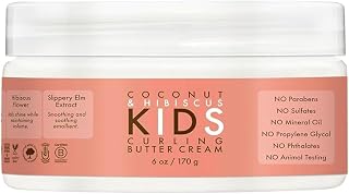 Shea Moisture Kids Curling Cream Coconut/Hibiscus 6 Ounce Jar (Pack of 3)