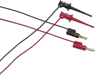 Fluke TL950 2 Piece Mini-Pincer Test Lead Set, 30V rms/60V DC Voltage, 5A Current, 90cm Long