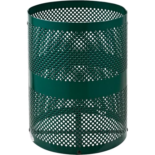 Global Industrial Green / 23.5 inches (Diameter) x 40 inches (Height) / Industrial Trash, Recycling & Compost