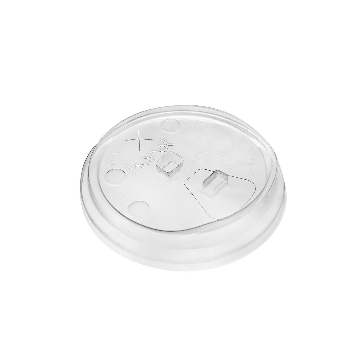 PET Strawless Sipper Lid for 12-22 oz 90mm Paper Cold Cup (Case of 1000) by Karat – 90 mm Strawless, 22.0 ounces, Polyethylene Terephthalate, Clear, Pack of 1000
