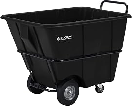 Global Industrial Heavy Duty Plastic Tilt Truck, 1/2 Cubic Yard Capacity