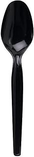 Dixie 5.88" Medium-Weight Polystyrene Plastic Teaspoon by GP PRO (Georgia-Pacific), Black, TM517, (Case of 1,000)