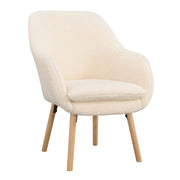 Convenience Concepts Sherpa Creme / Chair / (L) 25.25 in. x (W) 26.75 in. x (H) 33.5 in. Chairs