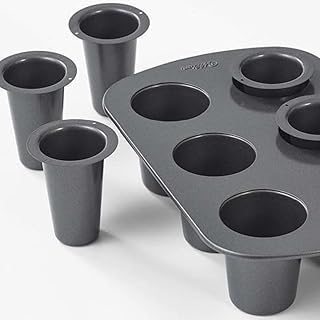 Wilton Cookie Shot Glass, 6-Cavity, Non-Stick Round Pan Made of Steel