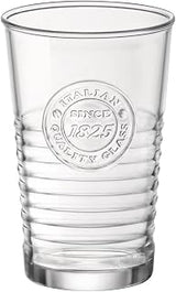 Bormioli Rocco Officina 1825 Water Glass, 11 oz., Set of 6 , 10.25 oz, Clear