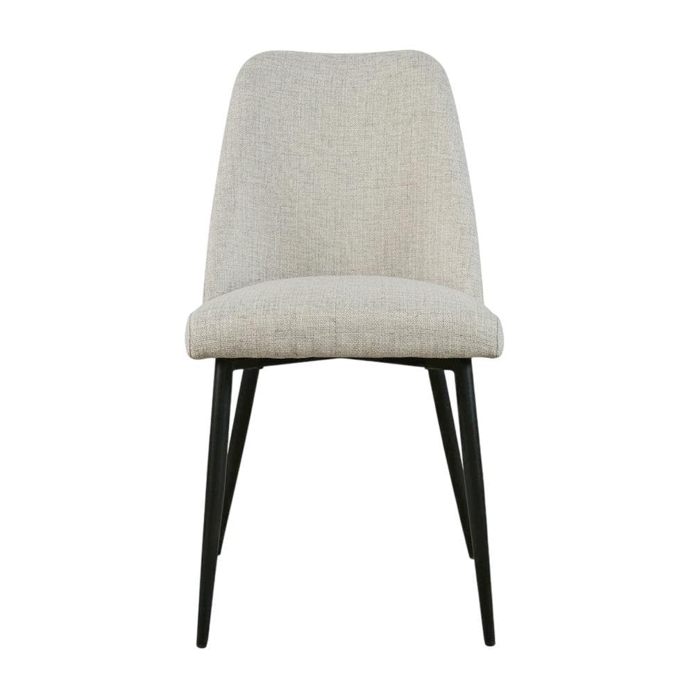Polyester-Upholstered Dining Chairs Set of by Starlight Canyon Home – Iron, Natural, Pack of 2
