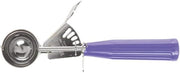 HUBERT 7/8 oz Stainless Steel Portion Control Disher with Orchid Polypropylene Handle - #40