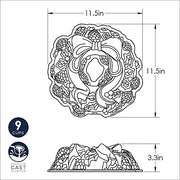 Platinum Holiday Wreath Bundt Pan by Nordic Ware – Small, 9.0 cups, Aluminum, Silver, Model 85348