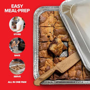 Stock Your Home 30 Pack w/ Lids / Silver / With Lids Disposable Cookware