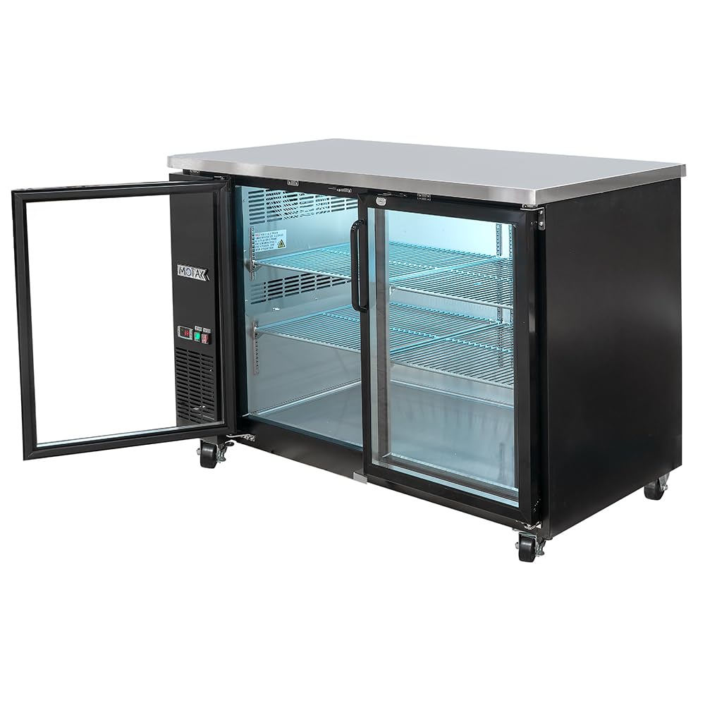 58 7/8" Bar Refrigerator by MOTAK – 61.22x30.51x41.73, In Description, Check Images, Model MBB-2D-60-G-X