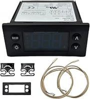 ERC112D Digital Temperature Controller, Replacement for Danfoss 080G3492, 080G3490, 080G3203, 080G3207, Compatible with Beverage Air 00C30-123D-03, Randell & Hoshizaki, Dual NTC Sensor Thermostat