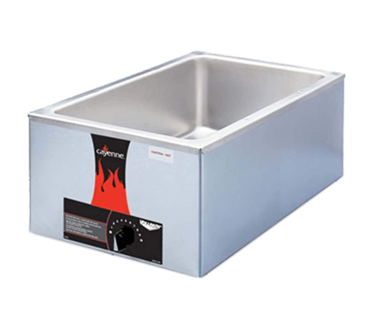 Cayenne® Full-Size Model 2000 Food Warmer by Vollrath – 22-Inch, Stainless Steel, White, Model 72000
