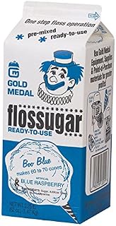 Gold Medal 3-1/4 Lb Flos-Sugar Blue Raspberry (Pack of 6)
