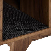 Modway Walnut / 31.5 inches x 18 inches x 31 inches / Mid-Century Modern Litter Box Enclosures