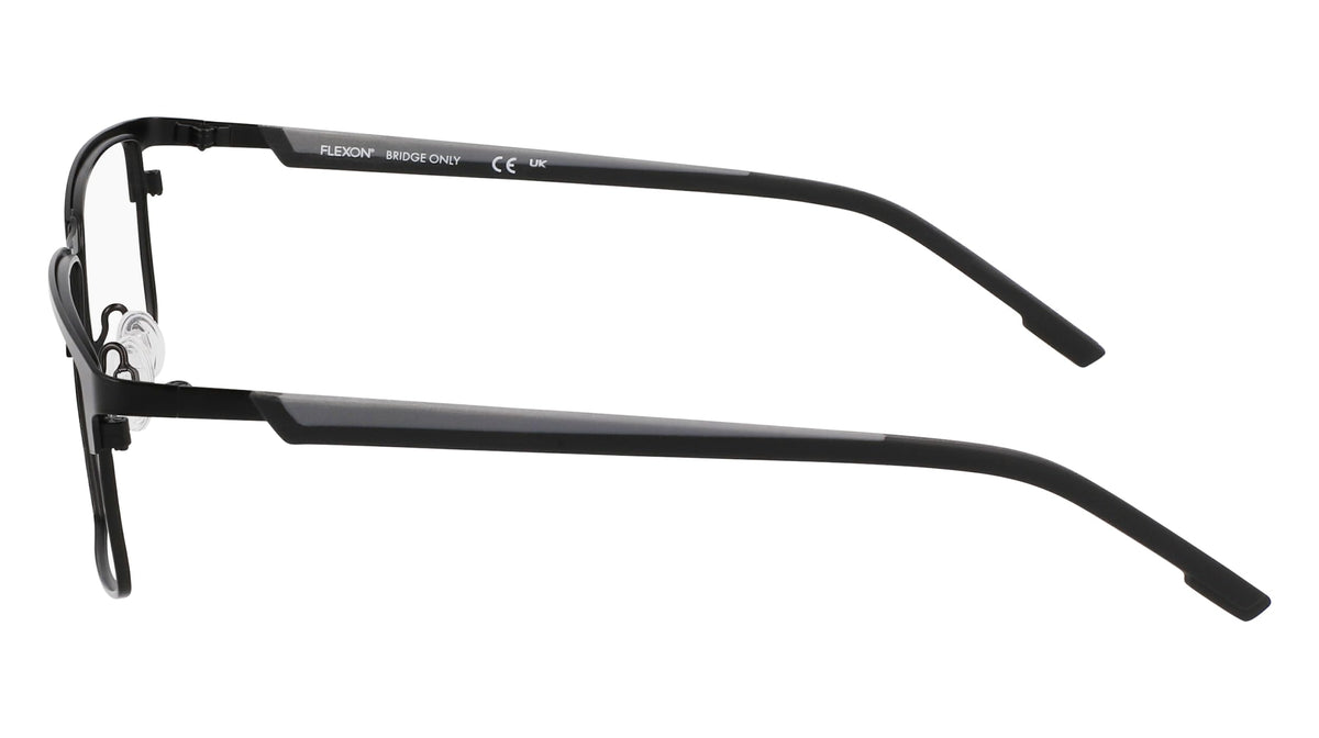 Eyeglasses E 1153 002 Satin Black/Grey by Flexon – 2 inches x 6 inches x 2 inches, Satin Black/Grey, Model FLE1153
