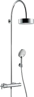 hansgrohe Axor Starck ShowerSolutions 39670000 Shower Pipe with Thermostat and Shower Head 180 1Jet Chrome