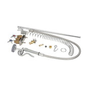 Pre-Rinse Spring Action Mixing Faucet Base by T&S Brass – not_applicable, Brass, Polished Chrome, Model B-0143