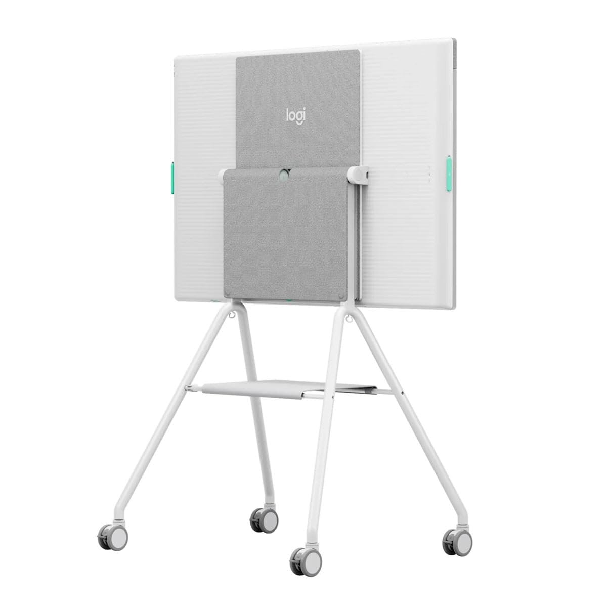 Mobile Cart for Rally Board by Logitech – 88.3 x 59 x 38.9" / 224.3 x 149.9 x 98.8 cm, Metal, Silver/Gray, Model 952-000251