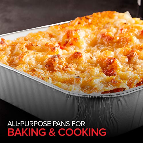 Stock Your Home 20 Pack / Silver / Pans Disposable Cookware